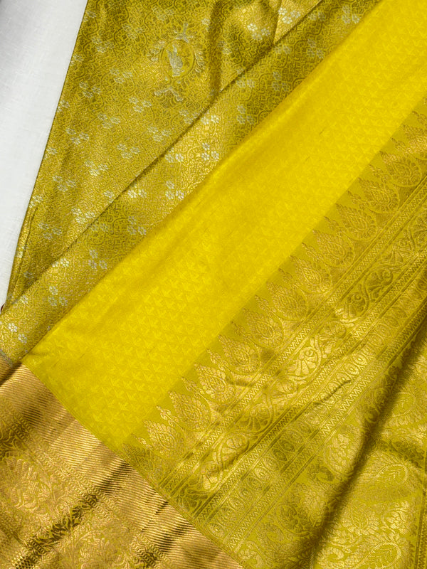 Semi Dharmavaram Pattu Saree — Pastel Collection