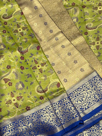 Semi Kanjivaram Pattu Saree view 2