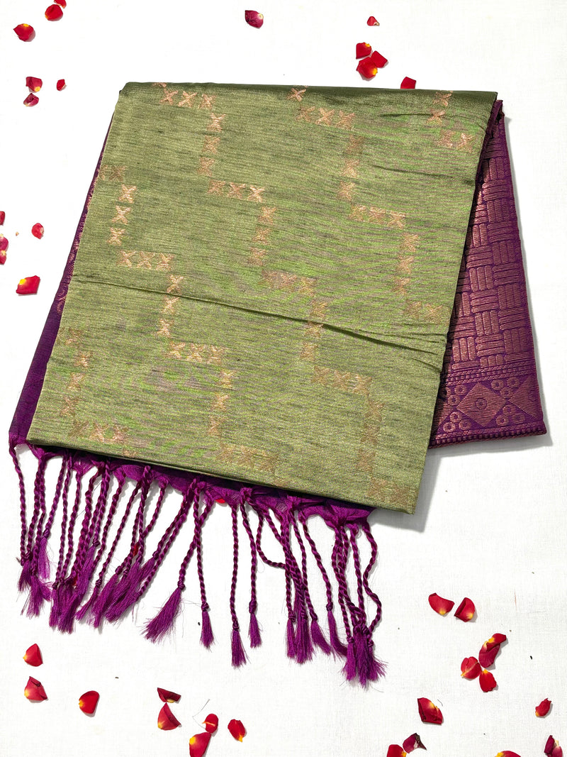 Semi Uppada Pattu Saree - View 1