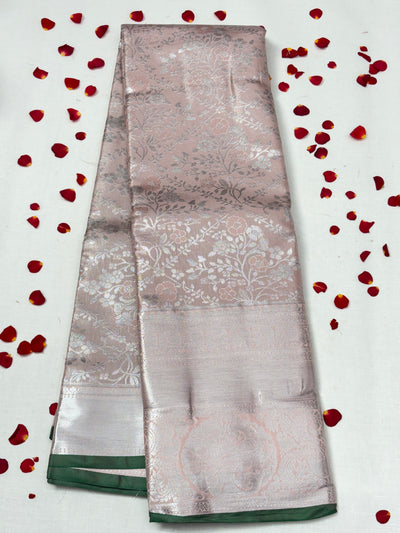 Semi Dharmavaram Pattu Saree — Pastel Collection