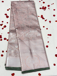 Semi Dharmavaram Pattu Saree — Pastel Collection view 1