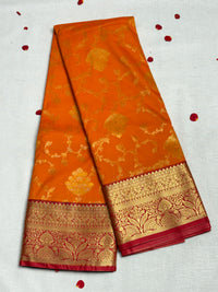 Dharmavaram Imitation Pattu Saree view 1