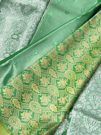 Semi Dharmavaram Pattu Saree — Pastel Collection view 2