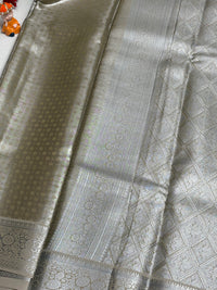 Semi Dharmavaram Pattu Saree — Pastel Collection view 2
