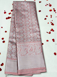 Semi Dharmavaram Pattu Saree — Pastel Collection view 1