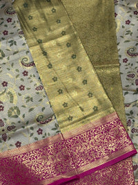 Semi Kanjivaram Pattu Saree view 2