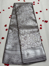 Semi Dharmavaram Pattu Saree — Pastel Collection view 1