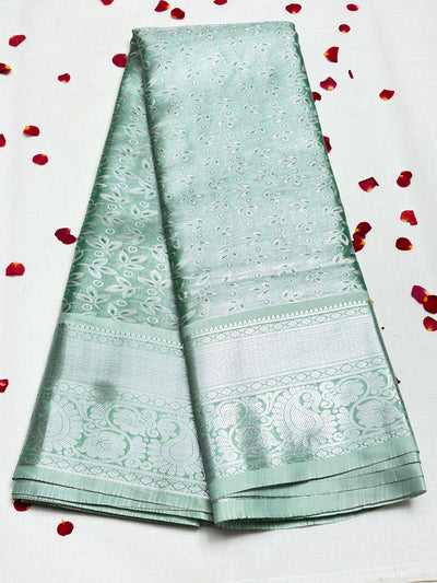 Semi Dharmavaram Pattu Saree — Pastel Collection