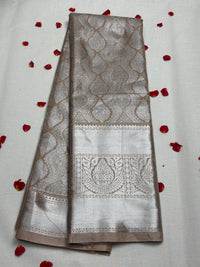 Semi Dharmavaram Pattu Saree — Pastel Collection view 1