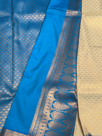 Semi Dharmavaram Pattu Saree — Pastel Collection view 2