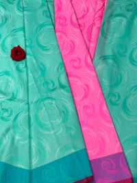Semi Dharmavaram Pattu Saree — Pastel Collection view 2
