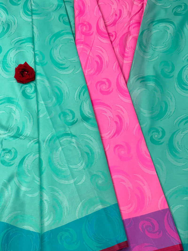 Semi Dharmavaram Pattu Saree — Pastel Collection - View 2