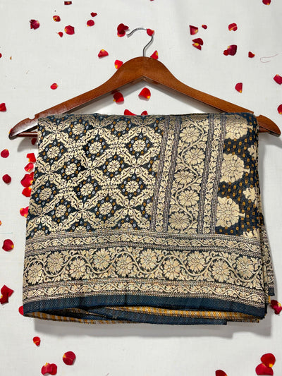 Pure Khadi Georgette Bandhini Banaras Saree