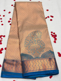 Semi Dharmavaram Pattu Saree — Pastel Collection view 1