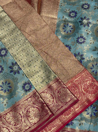 Semi Kanjivaram Pattu Saree view 2