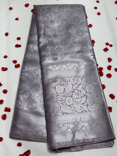 Semi Dharmavaram Pattu Saree — Pastel Collection