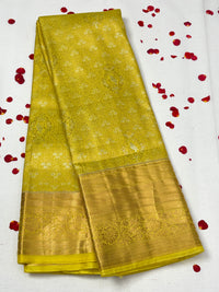 Semi Dharmavaram Pattu Saree — Pastel Collection view 1
