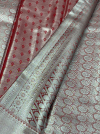 Semi Dharmavaram Pattu Saree — Pastel Collection view 2