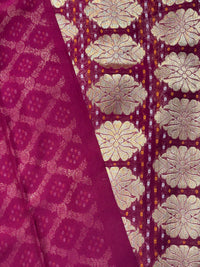 Pure Khadi Georgette Bandhini Banaras Saree view 2