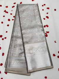 Semi Dharmavaram Pattu Saree — Pastel Collection view 1