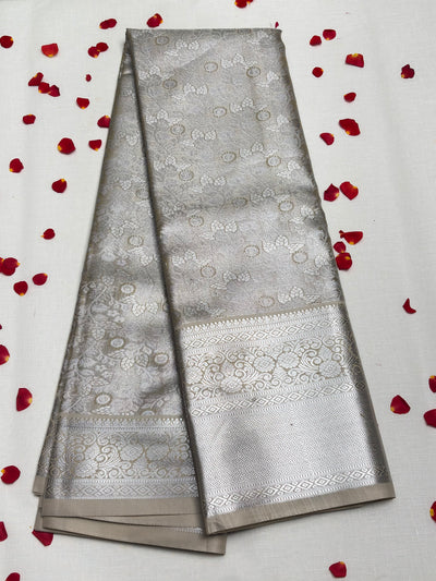 Semi Dharmavaram Pattu Saree — Pastel Collection
