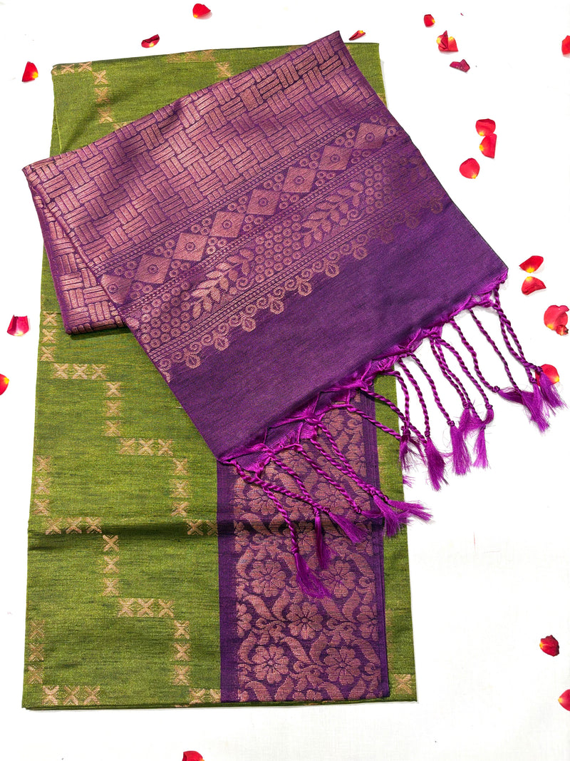 Semi Uppada Pattu Saree - View 1
