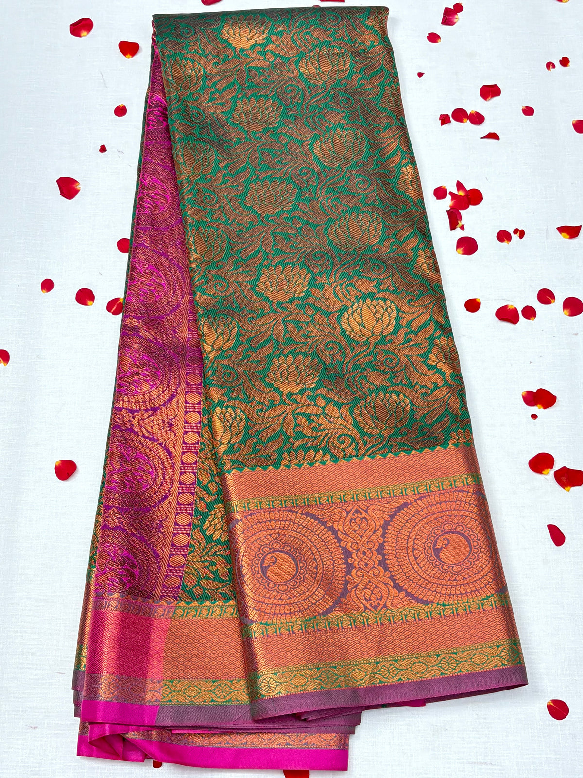 Semi Dharmavaram Pattu Saree — Pastel Collection