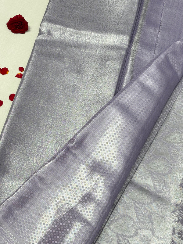 Semi Dharmavaram Pattu Saree — Pastel Collection