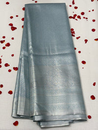 Semi Dharmavaram Pattu Saree — Pastel Collection view 1