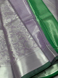 Semi Dharmavaram Pattu Saree — Pastel Collection view 2