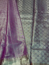 Semi Dharmavaram Pattu Saree — Pastel Collection view 2