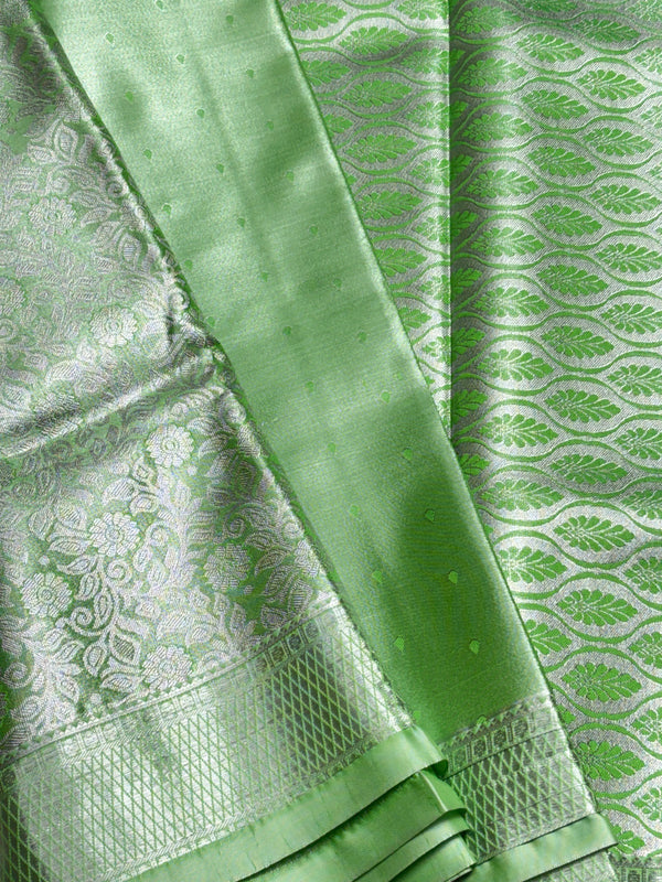 Semi Dharmavaram Pattu Saree — Pastel Collection