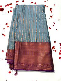 Semi Uppada Pattu Saree view 1
