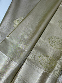 Semi Dharmavaram Pattu Saree — Pastel Collection view 2