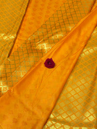 Semi Dharmavaram Pattu Saree — Pastel Collection view 2