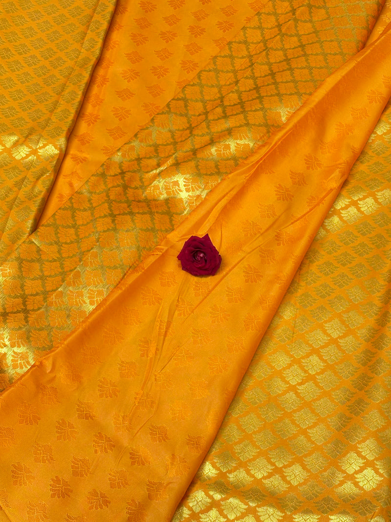 Semi Dharmavaram Pattu Saree — Pastel Collection - View 2