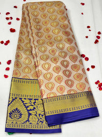 Semi Dharmavaram Pattu Saree — Pastel Collection view 1