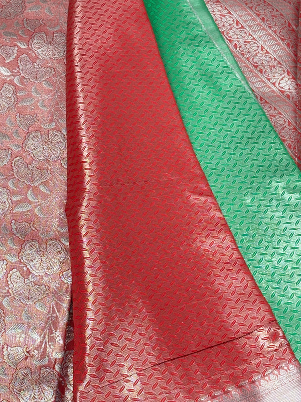 Semi Dharmavaram Pattu Saree — Pastel Collection