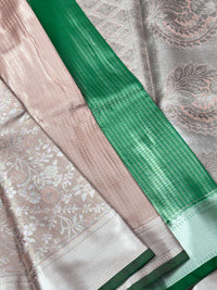 Semi Dharmavaram Pattu Saree — Pastel Collection view 2