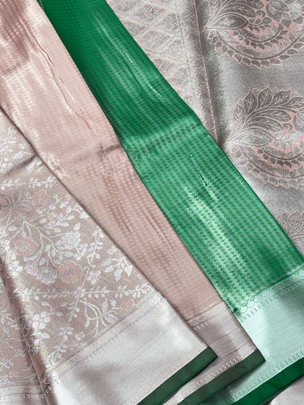 Semi Dharmavaram Pattu Saree — Pastel Collection