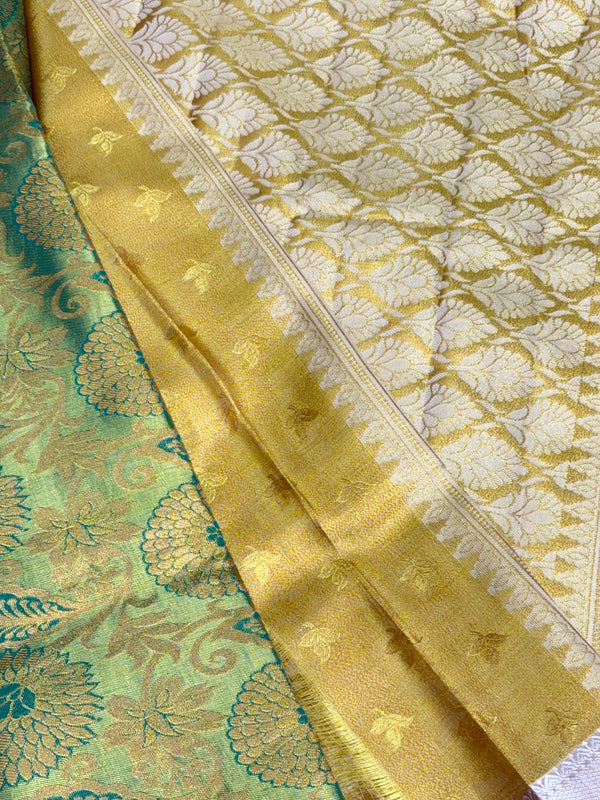 Semi Dharmavaram Pattu Saree — Pastel Collection