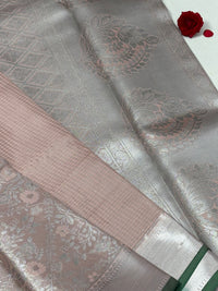 Semi Dharmavaram Pattu Saree — Pastel Collection view 2