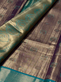 Semi Dharmavaram Pattu Saree — Pastel Collection view 2