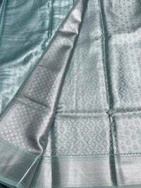 Semi Dharmavaram Pattu Saree — Pastel Collection view 2