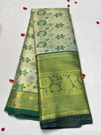 Semi Dharmavaram Pattu Saree — Pastel Collection view 1