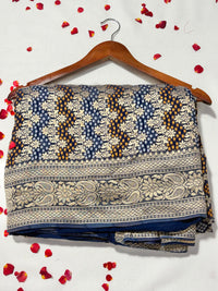 Pure Khadi Georgette Bandhini Banaras Saree view 1
