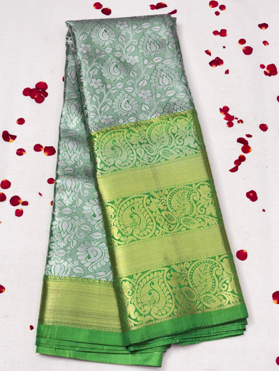 Semi Dharmavaram Pattu Saree — Pastel Collection