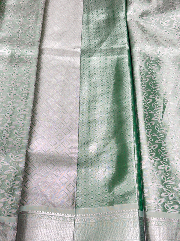 Semi Dharmavaram Pattu Saree — Pastel Collection