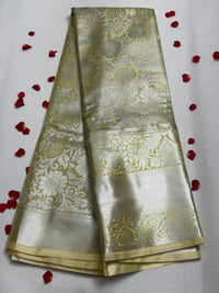 Semi Dharmavaram Pattu Saree — Pastel Collection view 1