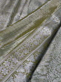 Semi Dharmavaram Pattu Saree — Pastel Collection view 2